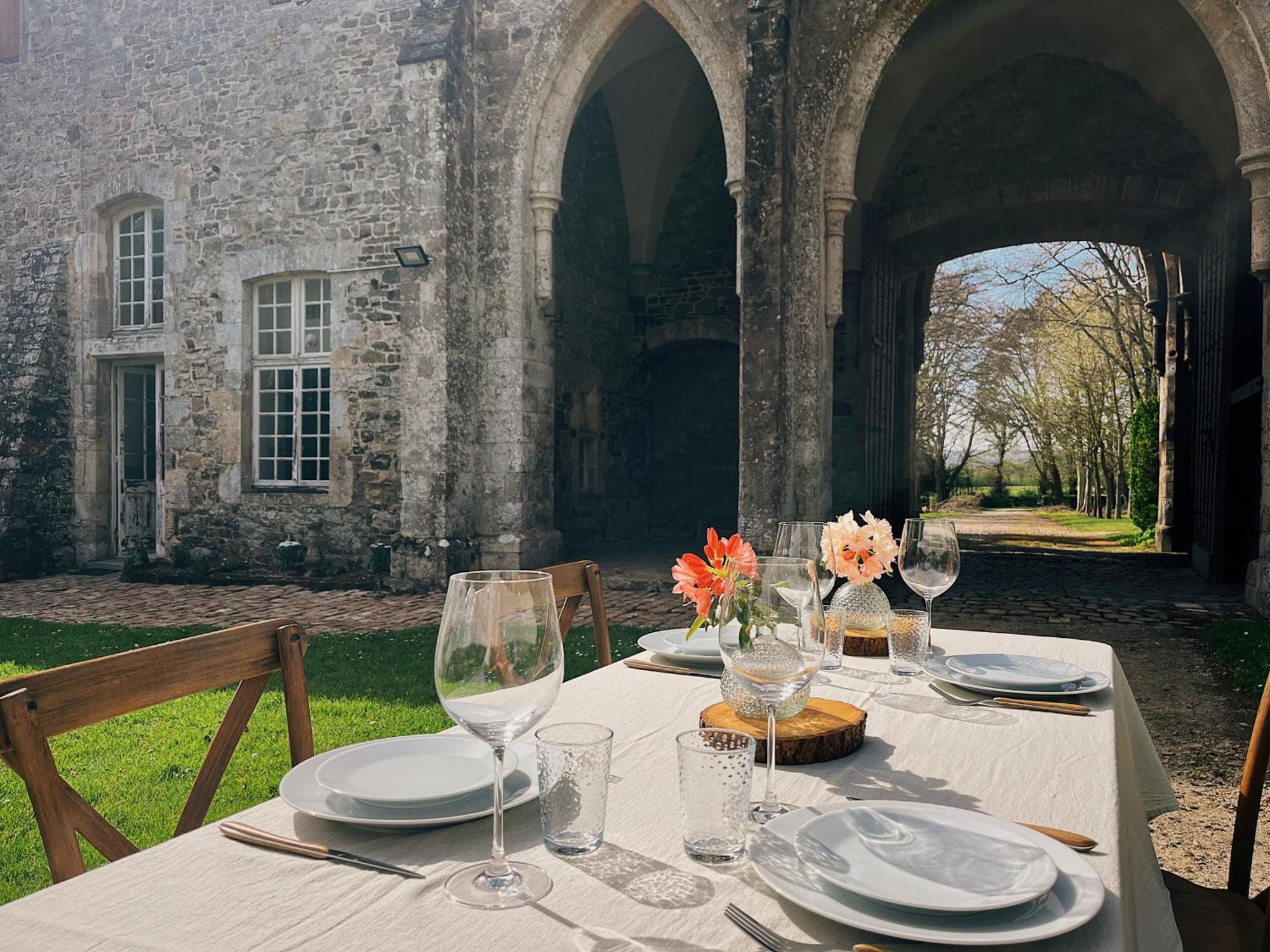 Abbaye De Blanchelande Acomodação com café da manhã Neufmesnil Exterior foto