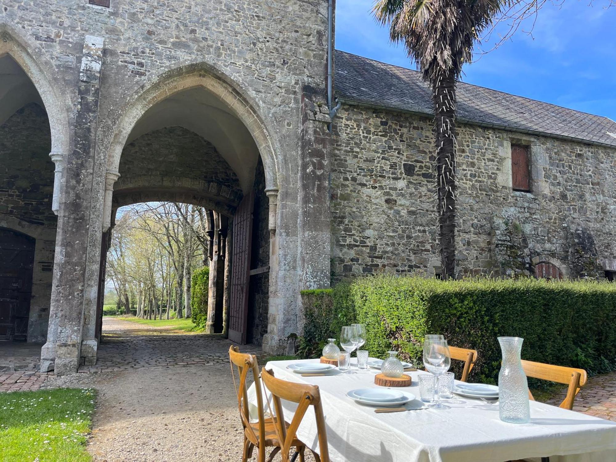 Abbaye De Blanchelande Acomodação com café da manhã Neufmesnil Exterior foto